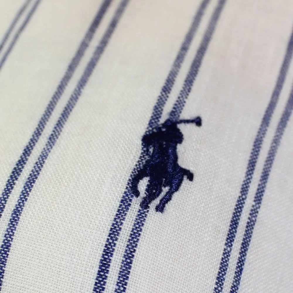 Polo Ralph Lauren Striped Linen Shirt Long Sleeve XL/TG - Picture 4 of 11